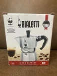 Bialetti Moka Express Iconic Italian Stovetop Espresso Maker Silver, 3 Cups Open. Price: $34.95.