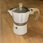 Espresso Maker Stovetop Cuban Coffee Percolator Moka Pot White 3 Cup By Grosche Open. Price: $25.00.