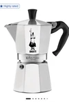 Bialetti 6 Cup Silver Moka Express Stovetop Aluminum Espresso Coffee Maker New Open. Price: $44.00.