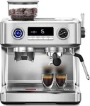 Kndko Espresso Coffee Machine With Grinder Milk Steam Wand 20 Bar Double Boiler. Price: $455.99.