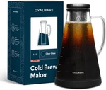 Ovalware Airtight Cold Brew Iced Coffee Pitcher (& Tea Maker) With Sp New. Price: $51.88.