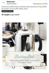 Farberware 47053 Classic Stainless Steel Yosemite 12-CUP Coffee Percolator New. Price: $42.05.