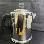 Farberware Q20C Classic Stovetop Stainless Steel Coffee Percolator Used. Price: $32.00.