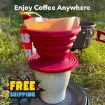 2 Pack Collapsible Pour Over Coffee Dripper Reusable Silicone Filter For Camping New. Price: $16.99.