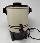 Vintage Rare West Bend Party Perk Automatic Coffee Maker Almond 58122 Retro Used. Price: $23.99.