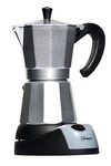 6 Cups Aluminum Electric Coffee Maker, 480 W, Silver New. Price: $54.07.