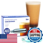 Ico 40PCS Nitrogen Cartridges, N2 For Cold Brew Coffee Maker, New. Price: $64.85.