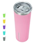 Bjpkpk Skinny Insulated Tumbler, Stainless Steel 20 Ounces, Light Pink New. Price: $16.99.