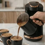 Any Morning Turkish Coffee Maker, Overflow Prevention Sound Alarm, 1-4 Cups New. Price: $94.43.