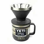 Yeti Pour Over Coffee Maker + 14 Oz Ceramic Mug Black Stone Retired Rare Set New. Price: $144.99.