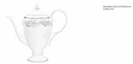 Noritake Summit Platinum Coffee Server, 46 Oz Used. Price: $115.00.