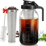 Cold Brew Coffee Maker 64 Oz, 2-QUART Wide Mouth Thickened New. Price: $25.13.