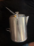 Vintage Texsport Item 13180 Aluminum 20 Cup Coffee Perculator Used. Price: $11.95.
