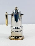 Vev Vigano Kontessa Stovetop Espresso Maker Moka Pot Gold-tone Inox Italy Used. Price: $70.00.