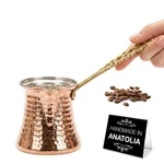 Hakan Turkish Coffee Pot, Greek Arabic Maker, Hammered Copper Cezv New. Price: $45.05.