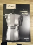 Primula Aluminum Espresso Maker - 6 Cup Polished Silver Brand New!!. Price: $19.50.