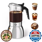 Gator 9 Cup Moka Pot, 15OZ Stovetop Espresso Maker, Italian Coffee, Glass New. Price: $66.42.