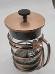 Ovente 34 Ounce French Press Coffee & Tea Maker Filter Stainless Steel Used. Price: $24.99.
