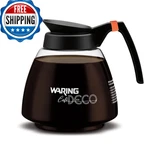 Waring Commercial 64 Oz. Glass Coffee Decanter W/ Black Handle & Decaf New. Price: $33.31.