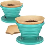 Coletti Sierra Camping Pour Over Coffee Dripper Collapsible Pack 2, Teal New. Price: $20.47.