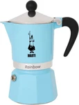 Bialetti Rainbow Stovetop Espresso Maker Moka Pot 6 Cups Fatto Italia Blue New. Price: $85.45.