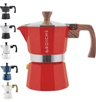 Grosche Milano Stovetop Espresso Maker Moka Pot 3 Cup - 5OZ, Red Open. Price: $21.99.