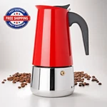 Mixpresso Red 9 Cup Greca Stovetop Espresso Pot 450ML/15OZ, Moka With Coffee New. Price: $33.39.