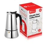 Suiitat Moka Pot, (7.1 Oz) Stovetop Espresso Maker, 304 Cups, Silver New. Price: $28.54.
