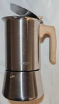 Sivaphe Stovetop Espresso Maker Stainless Steel 9 Cup Demitasse Induction Base Used. Price: $21.99.