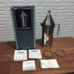 Alessi La Conica Espresso Maker 3 Cup Aldo Rossi Stainless Steel Copper Base Open. Price: $599.00.