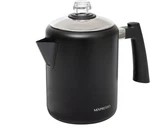 Mixpresso Black Stainless Steel Coffee Percolator Stovetop, 37OZ Classic New. Price: $89.99.