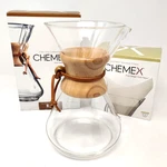 Chemex Classic Pour Over Drip Glass Coffemaker 50OZ Cup CM-10A + 37 Filters Used. Price: $49.00.