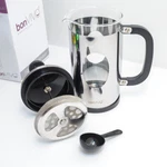 Bonvivo Gazetarol 8 Cup Stainless Steel French Press Coffee Maker W/filter Spoon Open. Price: $23.30.
