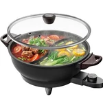 Pot Hot Divider Pfas Free Ceramic Nonstick 1500W EG810A-B Electric Senschef Twin New. Price: $89.99.