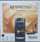 Nespresso Vertuoplus Deluxe Coffee And Machine, De'longhi, 37 Oz, Black New. Price: $89.99.
