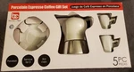 Bene Casa Espresso 3 Oz Cups & Saucers Coffee Mug Gift Set New Service For 2. Price: $24.99.