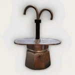 Bialetti Express Moka 2 Cup Aluminium Double Stovetop Coffee Espresso Maker Used. Price: $39.00.