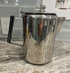Eurolux Percolator Coffee Maker 9 Cups Stainless Steel Vintage Used. Price: $32.00.