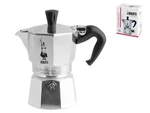 Bialetti Moka Express 2 Cups Aluminum New. Price: $56.24.