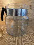 Vintage Pyrex 8859B Cup Flameware Clear Glass Coffee Pot Only Used. Price: $24.00.