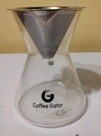 Coffee Gator Pour Over Maker - 27 Oz Paperless Portable Drip Nice! Used. Price: $14.77.