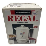 Brand New Regal K7427FD Warmer / Server Poly Hot Pot 5 Cup Bnib Sealed Vintage. Price: $34.99.