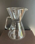 Jena Glass Germany Pitcher Carafe Only Pour-over Coffee Maker Bauhaus Mcm Modern Used. Price: $68.00.