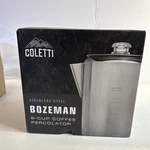 Coletti Bozeman 9 Cup Coffee Percolator Pot - Stainless Steel Open. Price: $28.00.