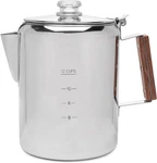 Coletti Bozeman Percolator Coffee Pot No Aluminum 12 Cup, Stainless Steel New. Price: $77.71.