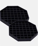 Drip Trays 6" Coffee Countertop Octagon Black Plastic Open. Price: $19.99.