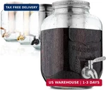 Btat- 1 Gallon Cold Brew Coffee Maker, Thick Glass Pitcher With Stainless Steel New. Price: $50.91.