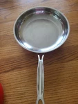 Cuisinart 722-24 10" Stainless Steel Induction Ready Skillet Saute Pan Used. Price: $12.00.