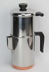 Vintage Revere Ware 1801 Drip-o-lator Cup Coffee Maker Pot S.s. & Copper Used. Price: $79.95.