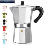Ditosh 3 Aluminum Espresso Stovetop Moka Pot Express Coffee Cup, Silver New. Price: $40.99.